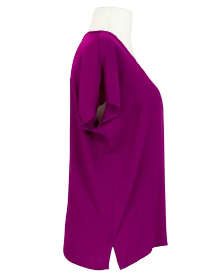 Blusenshirt mit Satin in beere von Selected Touch