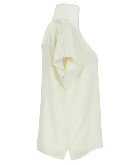 Blusenshirt mit Satin in beige von Selected Touch