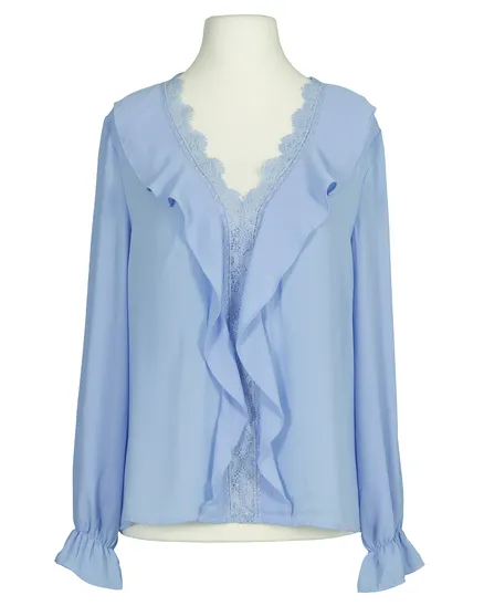 Blusenshirt mit Volant in blau von Lamiar