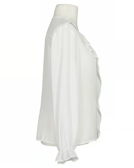 Blusenshirt mit Volant in wei� von Lamiar