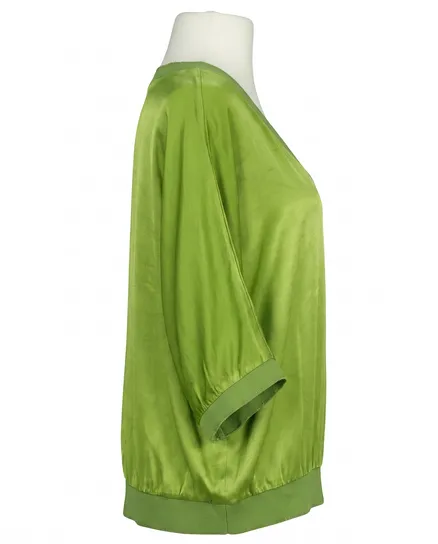 Blusenshirt Satin in gr�n von Made in Italy