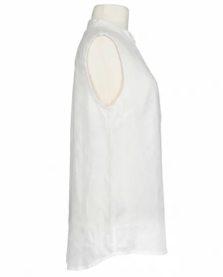 Blusentop Leinen in wei� von Puro Lino