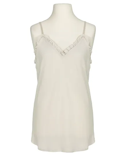 Blusentop mit R�schen in beige von Made in Italy