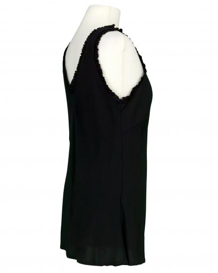 Blusentop mit R�schen in schwarz von Made in Italy