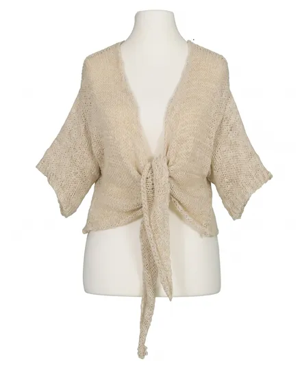 Bolero B�ndchengarn in beige von Italia Moda