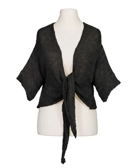 Bolero B�ndchengarn in schwarz von Italia Moda
