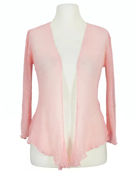 Bolero Boucl�strick in rosa von Exotic