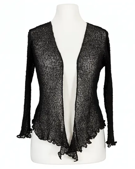 Bolero Boucl�strick in schwarz von Exotic