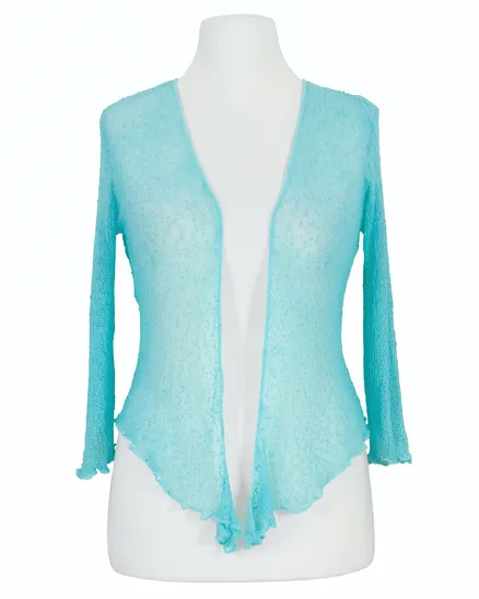Bolero Boucl�strick in t�rkis von Exotic
