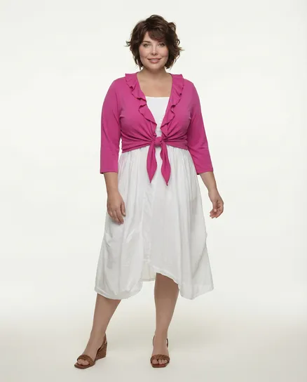 Bolero Cardigan in pink von Twister