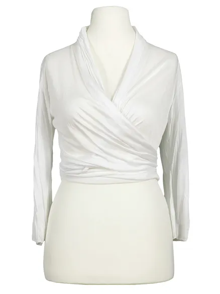 Bolero Cardigan in wei� von Spaziodonna