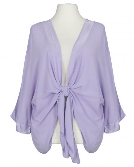 Bolero Jacke Blusenstil in lila von H. Trend