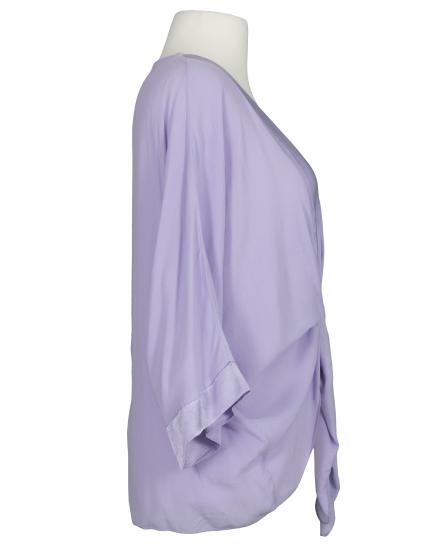 Bolero Jacke Blusenstil in lila von H. Trend