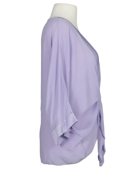 Bolero Jacke Blusenstil in lila von H. Trend