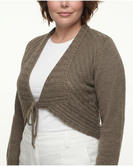 Bolero Strickjacke in braun von Amandine