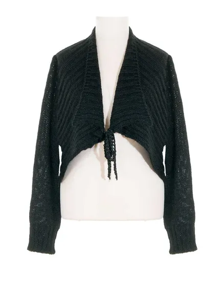 Bolero Strickjacke in schwarz von Amandine