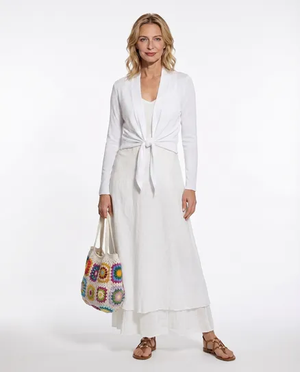 Bolero Viskose in wei� von Diana
