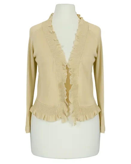 Bolero Viskosestrick in creme von Made in Italy