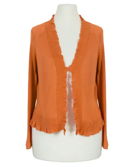 Bolero Viskosestrick in orange von Made in Italy