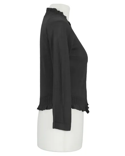 Bolero Viskosestrick in schwarz von Made in Italy