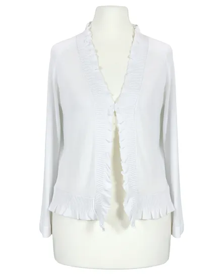 Bolero Viskosestrick in wei� von Made in Italy