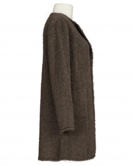 Boucl Strickhlle in braun von Made in Italy