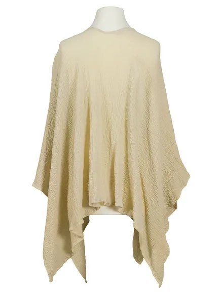 Cape Baumwolle in creme von fashion made in italy