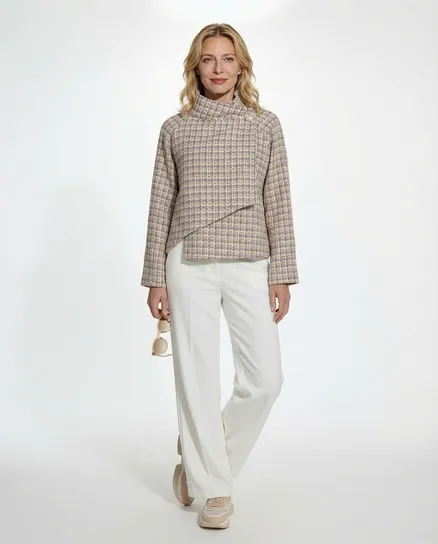 Cape Jacke in flieder von Made in Italy