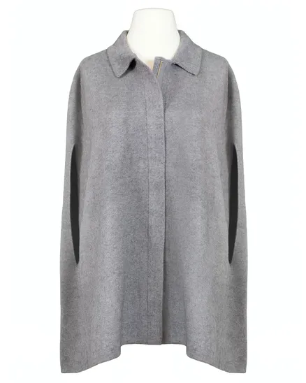 Cape Jacke in grau von Made in Italy