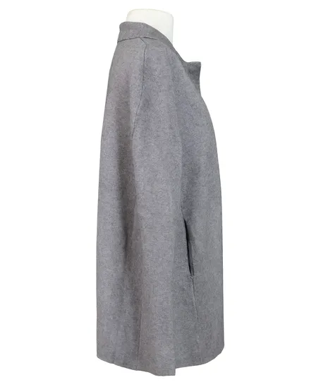 Cape Jacke in grau von Made in Italy