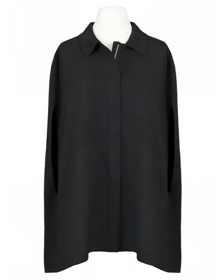 Cape Jacke in schwarz von Made in Italy