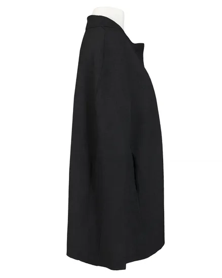 Cape Jacke in schwarz von Made in Italy