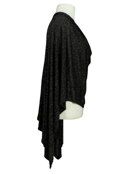 Poncho Lurex Feinstrick in schwarz von RESTART