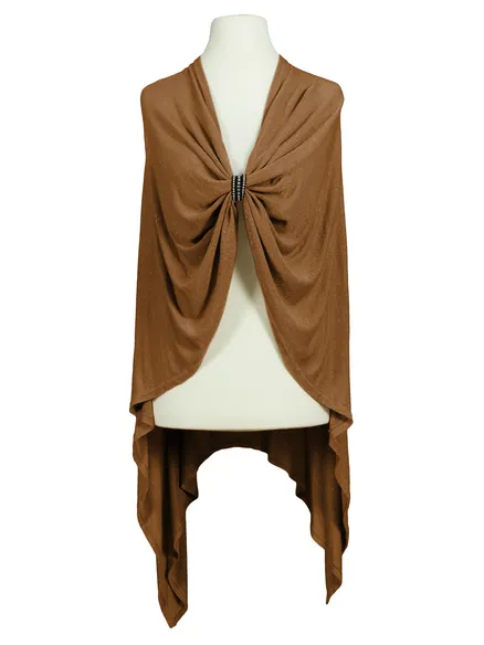 Poncho Lurex Feinstrick in terra von RESTART