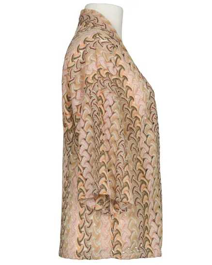 Cardigan Ajourmuster in beige von Selected Touch