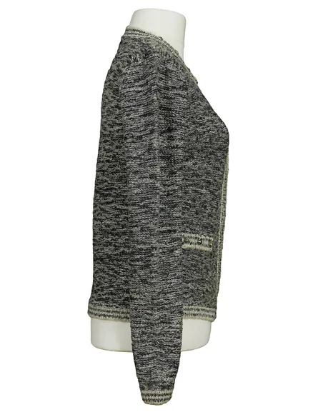 Cardigan Glanzgarn in schwarz von e-women