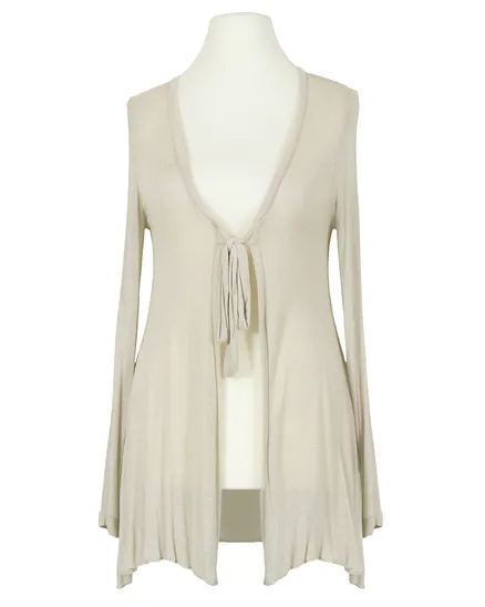 Cardigan Viskose in beige von Made in Italy
