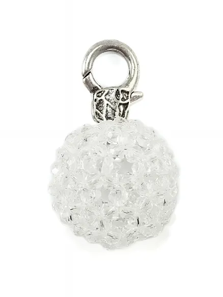 Charm Anh�nger mit Glasperlen in transparent von Fashion Jewelry