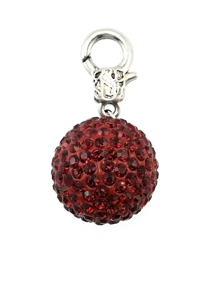 Charm Anh�nger mit Glasperlen in rot von Fashion Jewelry