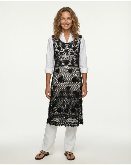 Chasuble aus H�kelspitze in schwarz von Diana