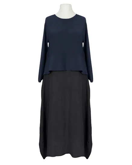 Chasuble Kleid in blau von Made in Italy