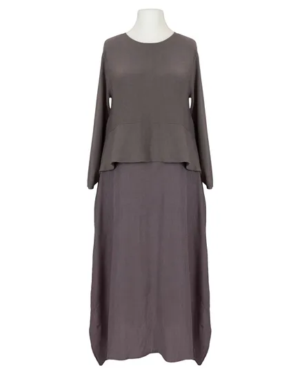 Chasuble Kleid in braun von Made in Italy