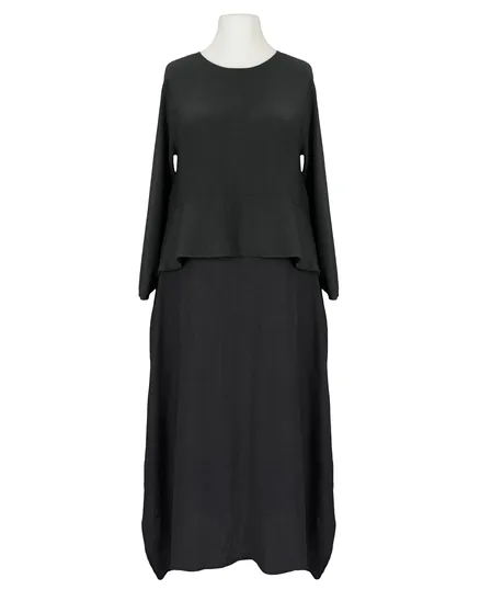 Chasuble Kleid in schwarz von Made in Italy