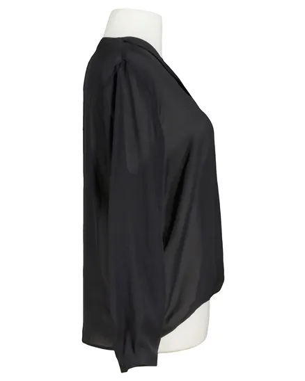 Chiffon Bluse in schwarz von Respect Italy