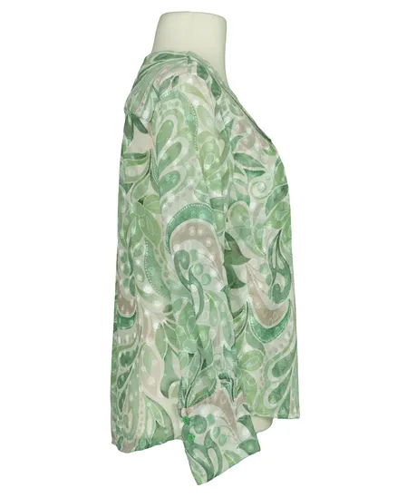 Chiffon Blusenshirt Floral in lindgr�n von Lamiar