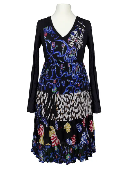 Kleid mit Chiffon in schwarz von 101 Idees