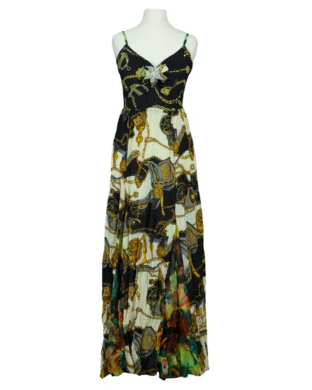 Maxi Tr�gerkleid in schwarz ecru von 101 Idees