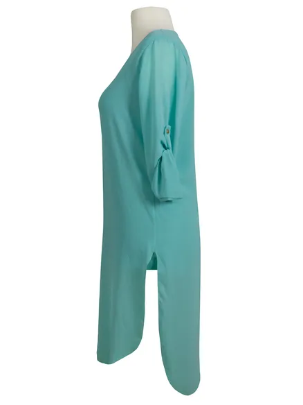 Bluse Chiffon in t�rkis von Moda
