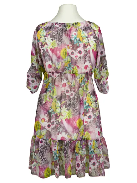 Chiffon Tunika floral in pink von A. de Zarina