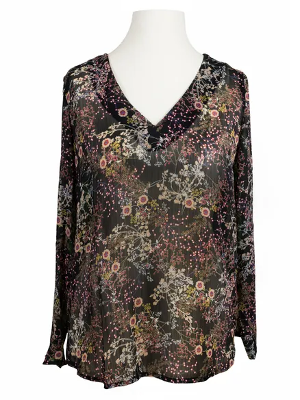 Chiffonbluse in schwarz von RESTART